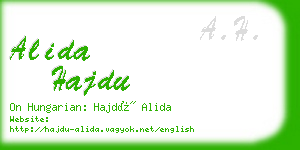 alida hajdu business card